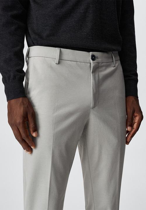 MANGO - Trousers fabre - ice grey