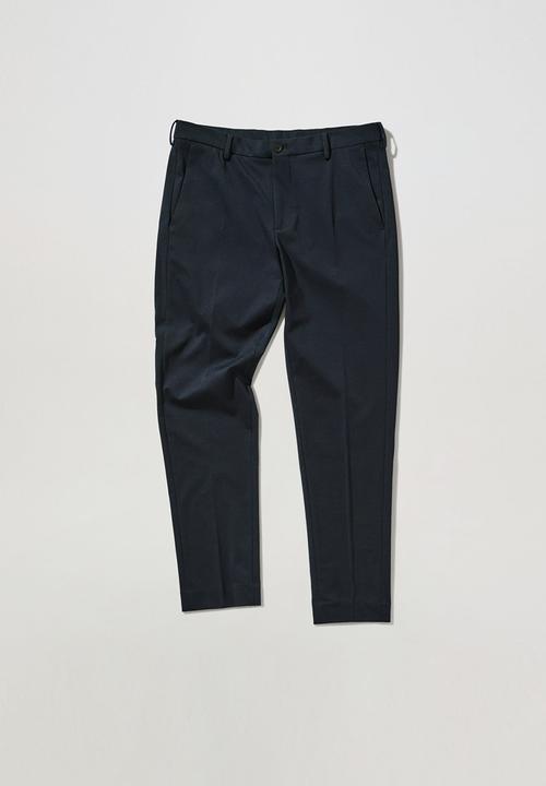 MANGO - Trousers fabre - dark navy