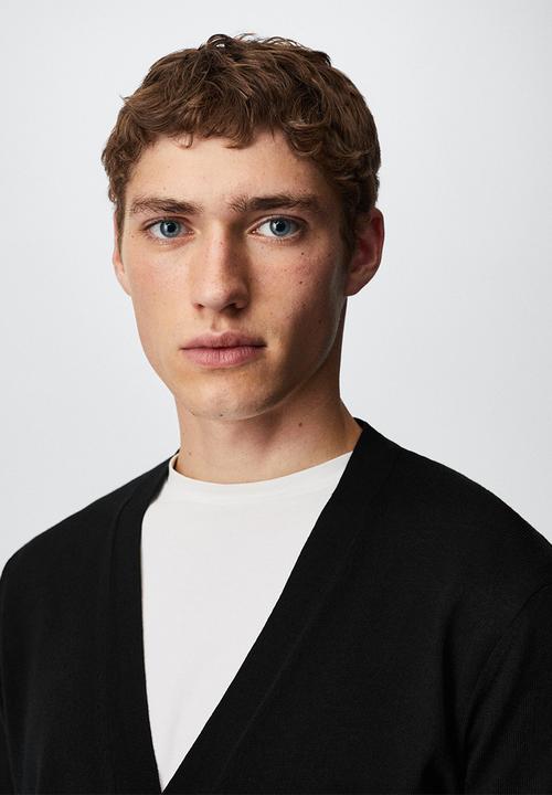 MANGO - Cardigan willyc - black