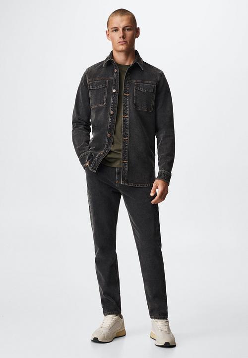 MANGO - Jeans ben - dark grey