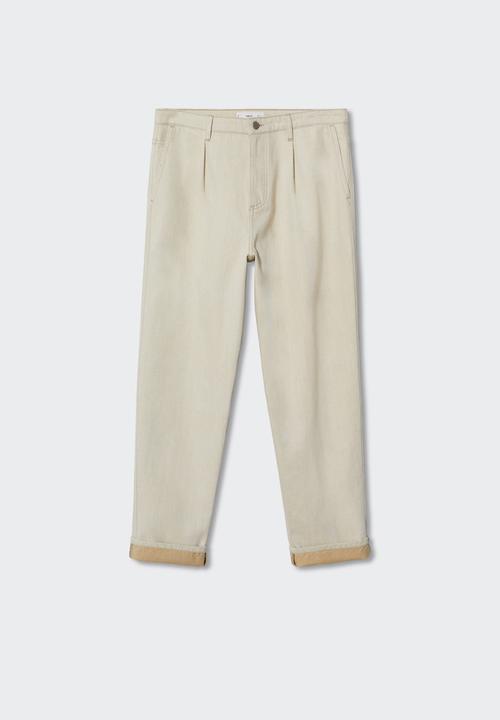 MANGO - Jeans relaxed  jules - beige
