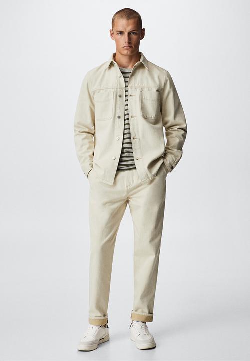 MANGO - Jeans relaxed  jules - beige