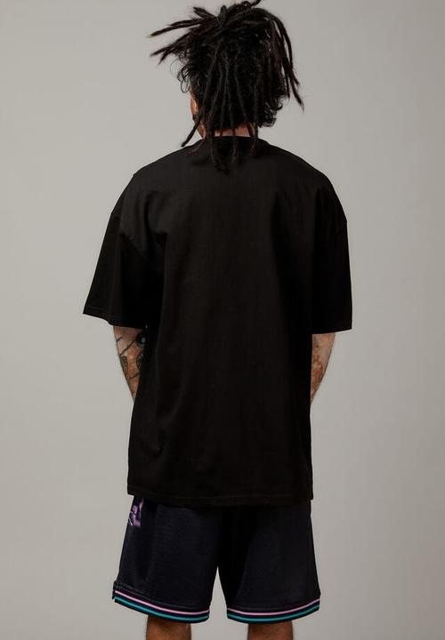 Factorie - OVERSIZED GRAPHIC T SHIRT - BLACK/UNIFIED TECH