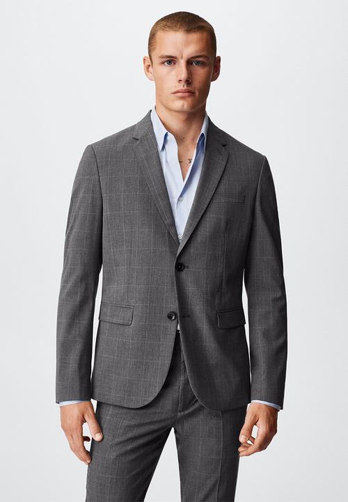 MANGO - Blazer paulo - medium grey
