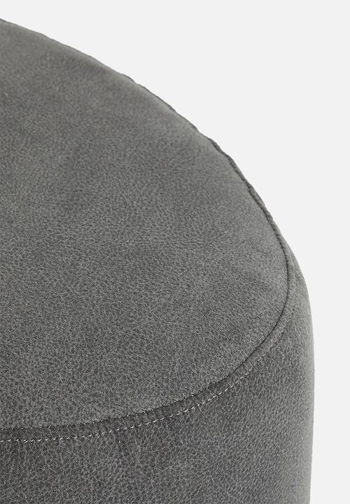 Sixth Floor - Alder small ottoman - charcoal