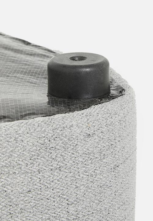 Sixth Floor - Alder small ottoman - light grey