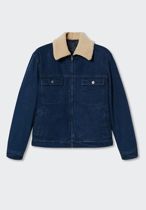 MANGO - Jacket alpi - open blue