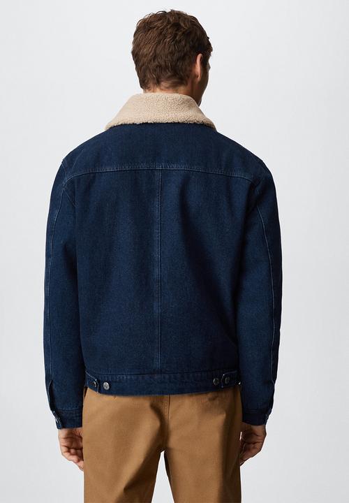 MANGO - Jacket alpi - open blue