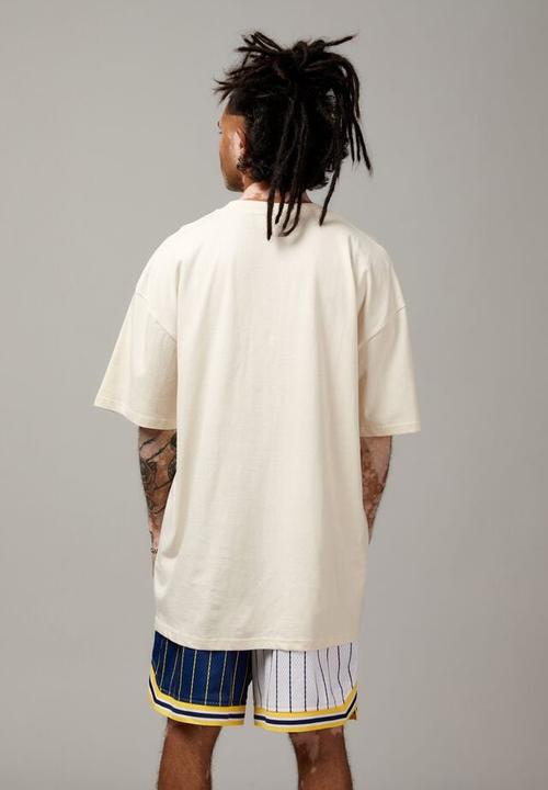 Factorie - OVERSIZED GRAPHIC T SHIRT - IVORY/UNIFIED TECH
