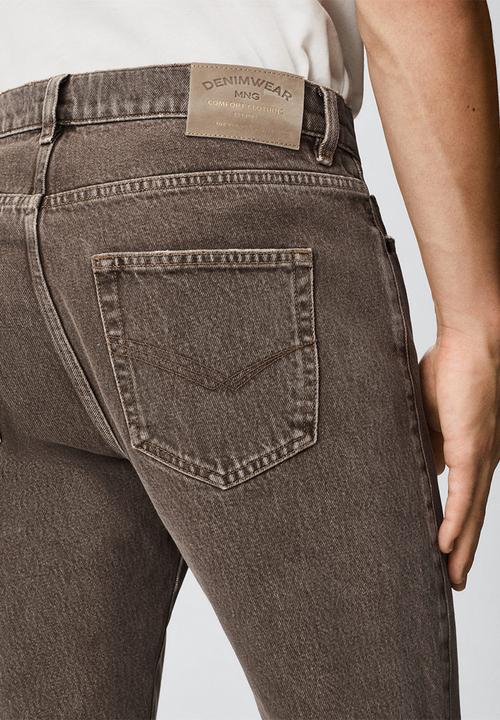 MANGO - Jeans joel - brown