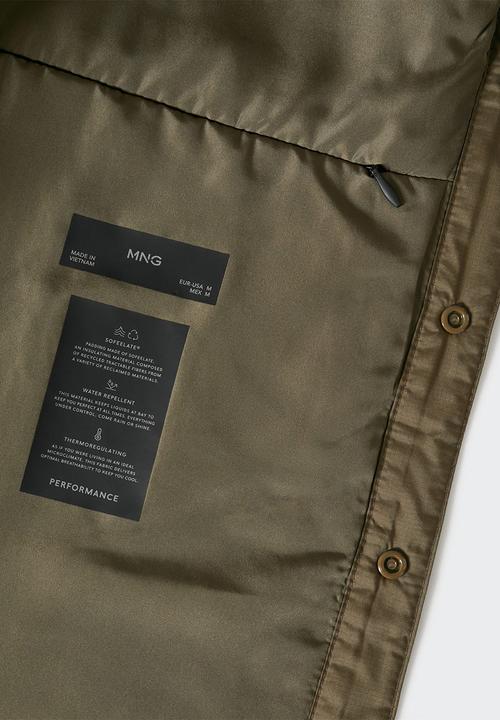 MANGO - Jacket trench - brown