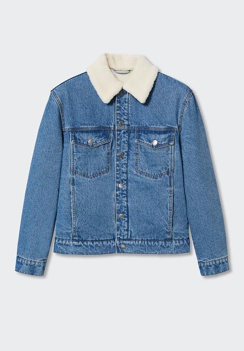 MANGO - Jacket wasp - medium blue