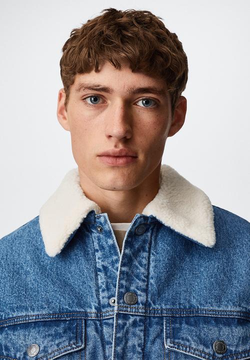 MANGO - Jacket wasp - medium blue
