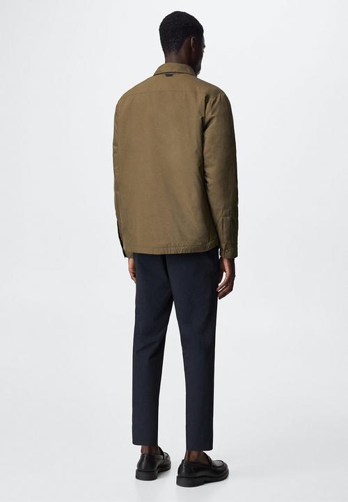 MANGO - Jacket trench - brown