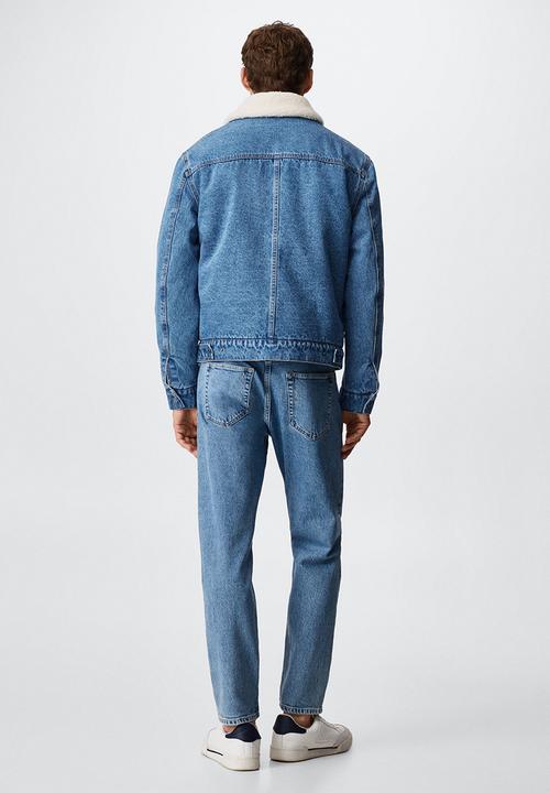 MANGO - Jacket wasp - medium blue