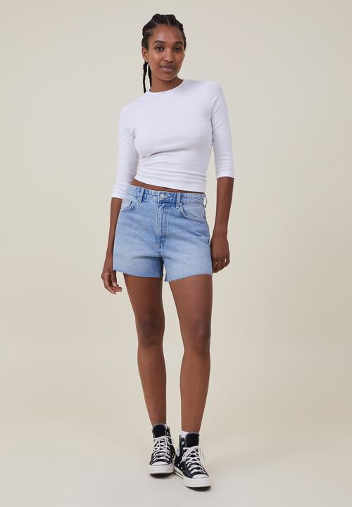 Cotton On - Jamie 3/4 sleeve top - white