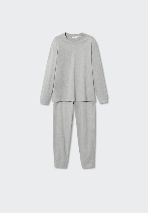 MANGO - Pyjama pack night-set - medium heather grey
