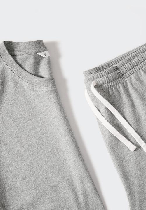 MANGO - Pyjama pack night-set - medium heather grey