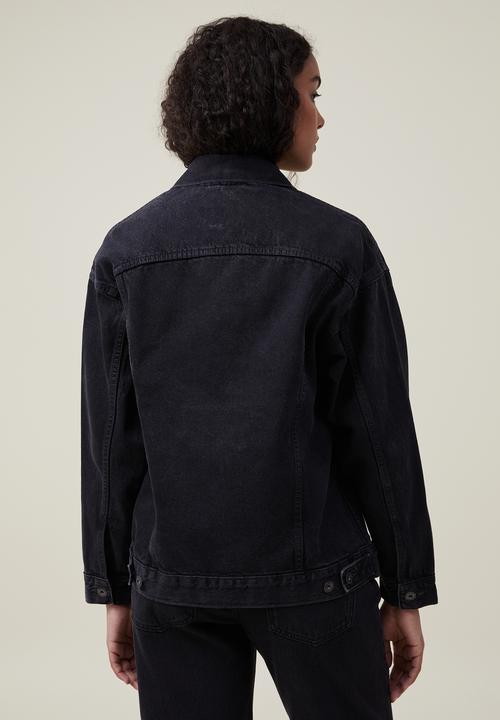 Cotton On - The oversized denim jacket - graphite black