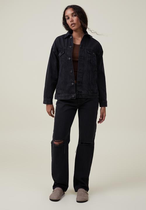 Cotton On - The oversized denim jacket - graphite black