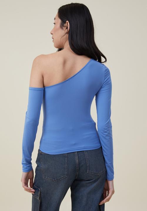 Cotton On - Cody cut out long sleeve top - corn flower blue