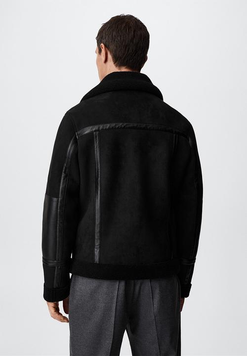 MANGO - Biker jacket - black