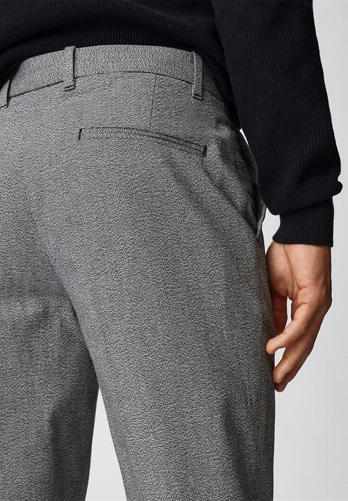 MANGO - Trousers citron - grey