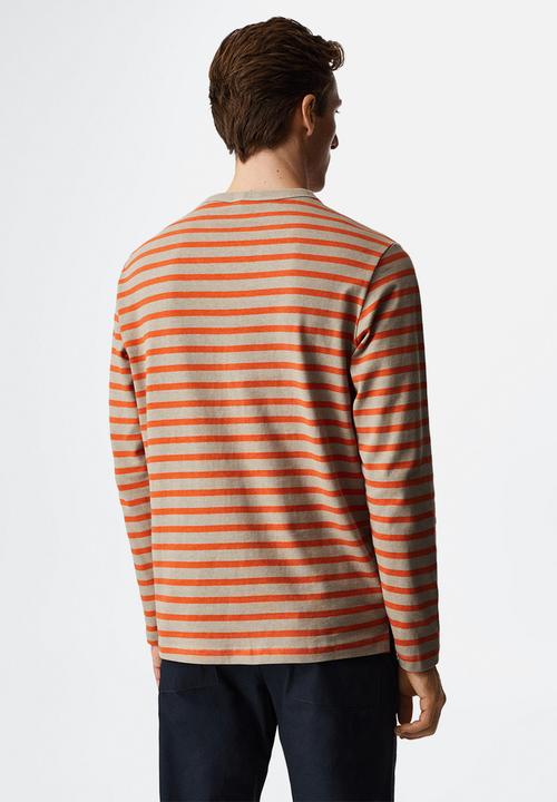 MANGO - T-shirt marinier - orange