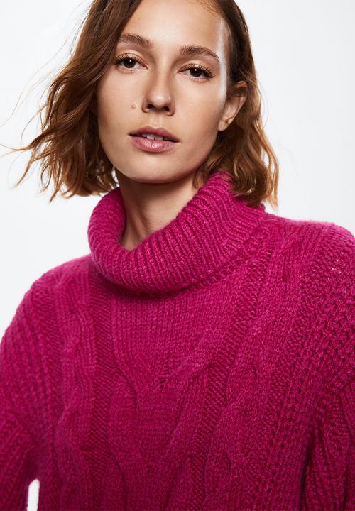 MANGO - Dress jenny - bright pink