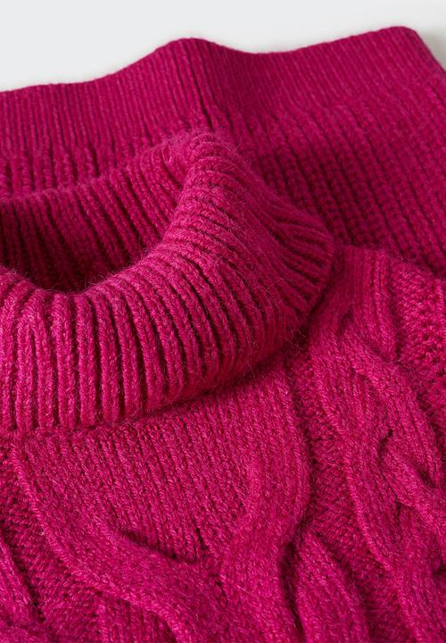 MANGO - Dress jenny - bright pink