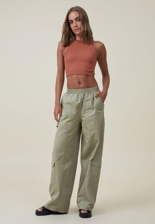 Cotton On - Quinn cargo pant - moss green