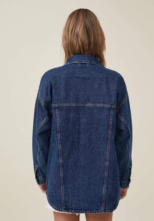 Cotton On - The denim shacket - nordic blue
