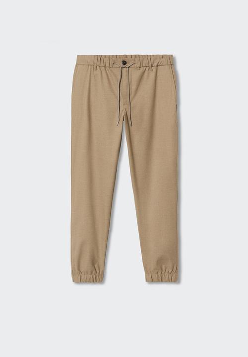MANGO - Trousers murlo - tan