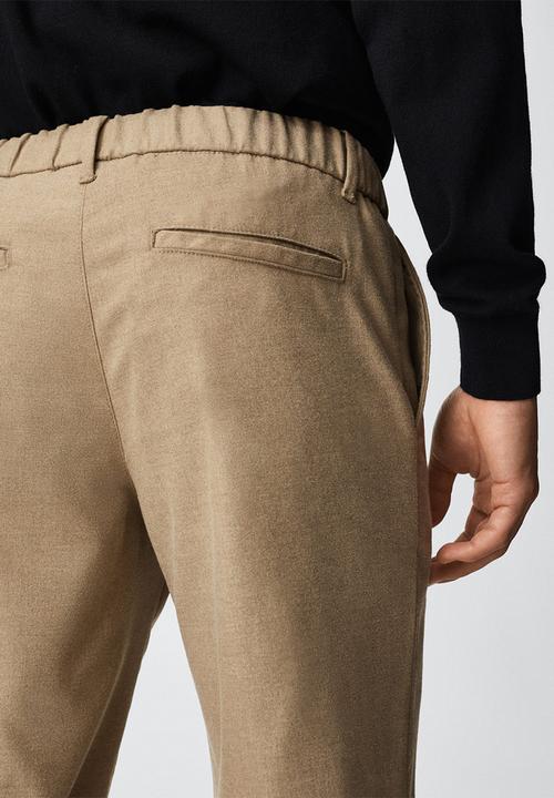 MANGO - Trousers murlo - tan