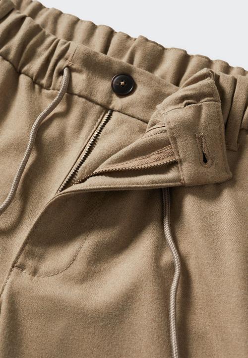 MANGO - Trousers murlo - tan