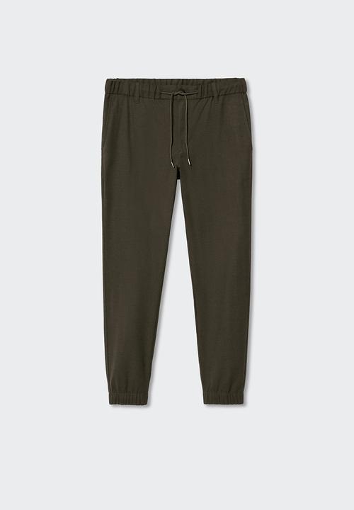 MANGO - Trousers murlo - khaki