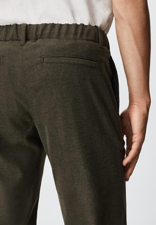 MANGO - Trousers murlo - khaki