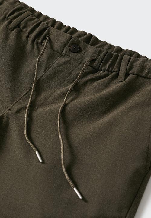 MANGO - Trousers murlo - khaki