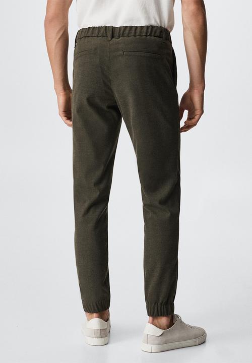 MANGO - Trousers murlo - khaki