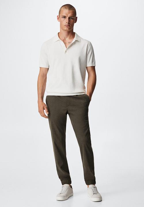 MANGO - Trousers murlo - khaki