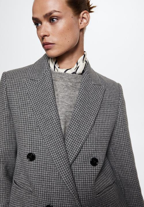 MANGO - Coat sapiens - light pastel grey