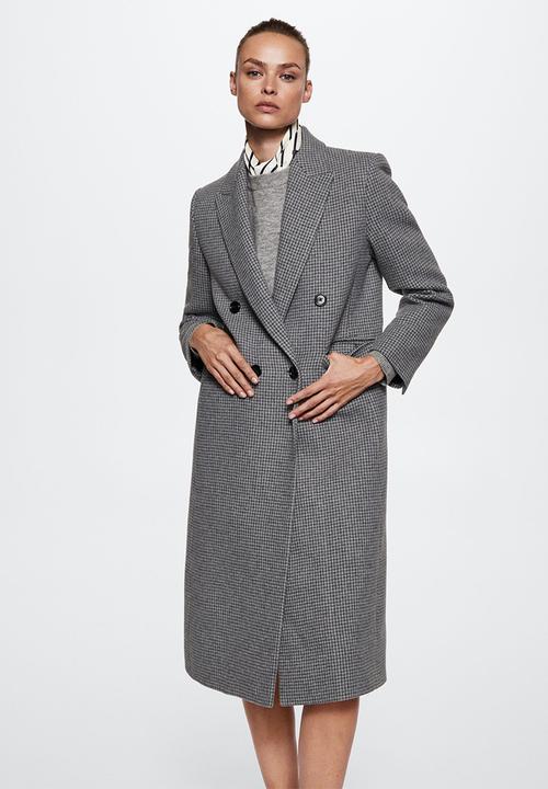MANGO - Coat sapiens - light pastel grey