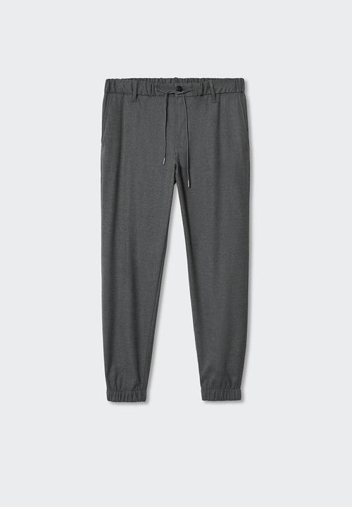 MANGO - Trousers murlo - grey