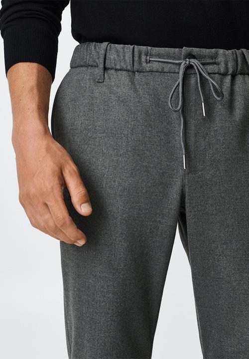 MANGO - Trousers murlo - grey