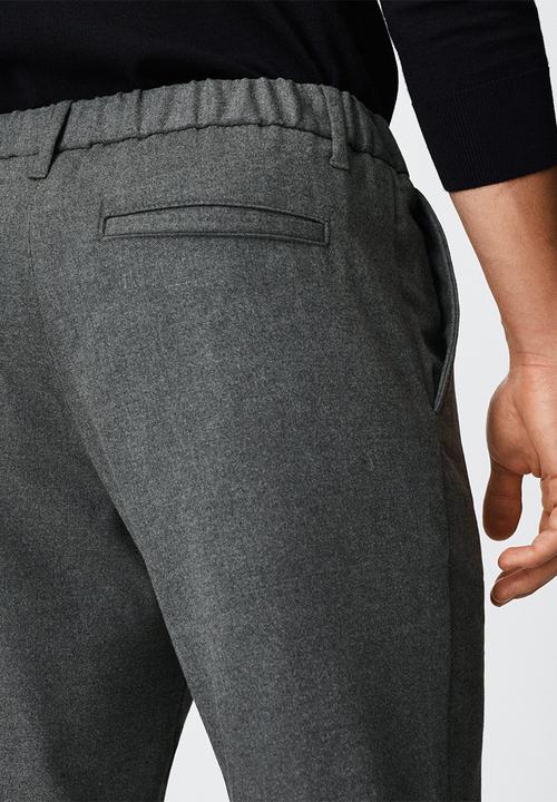 MANGO - Trousers murlo - grey