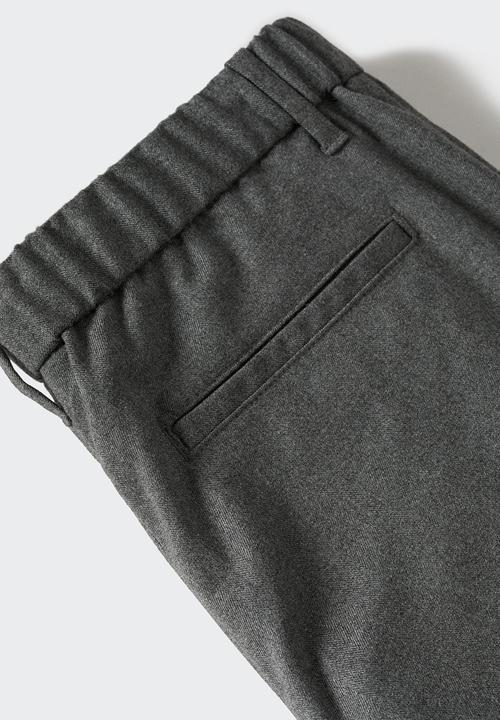 MANGO - Trousers murlo - grey