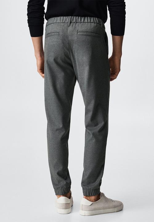 MANGO - Trousers murlo - grey