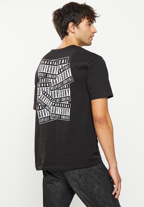 Only & Sons - Onsfred rlx parental advisor ss 3673 tee - black