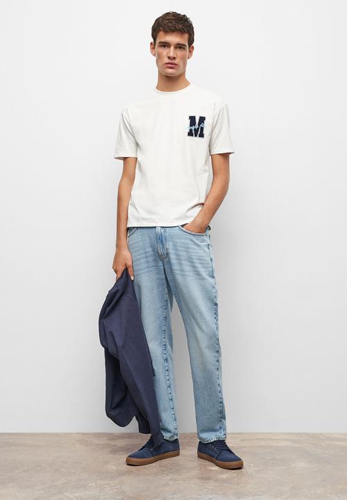 MANGO - T-shirt memphis - natural