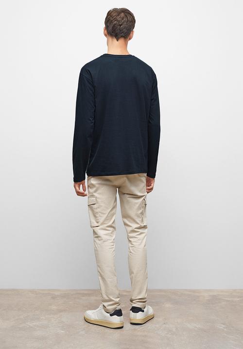 MANGO - T-shirt wiscon - navy